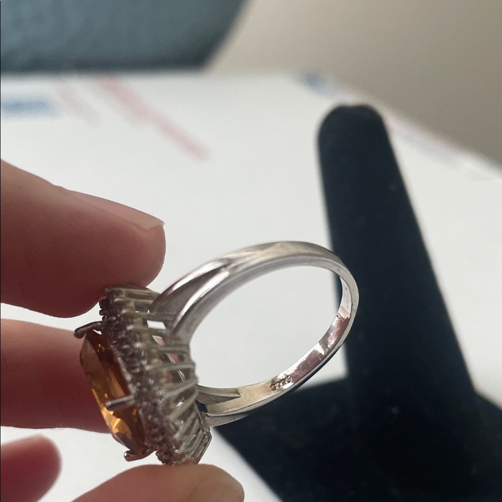 Sterling Silver large cocktail Women's Ring - Picture 3 of 17